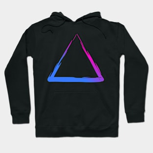 Triangle Shaped Abstract Brush Hoodie